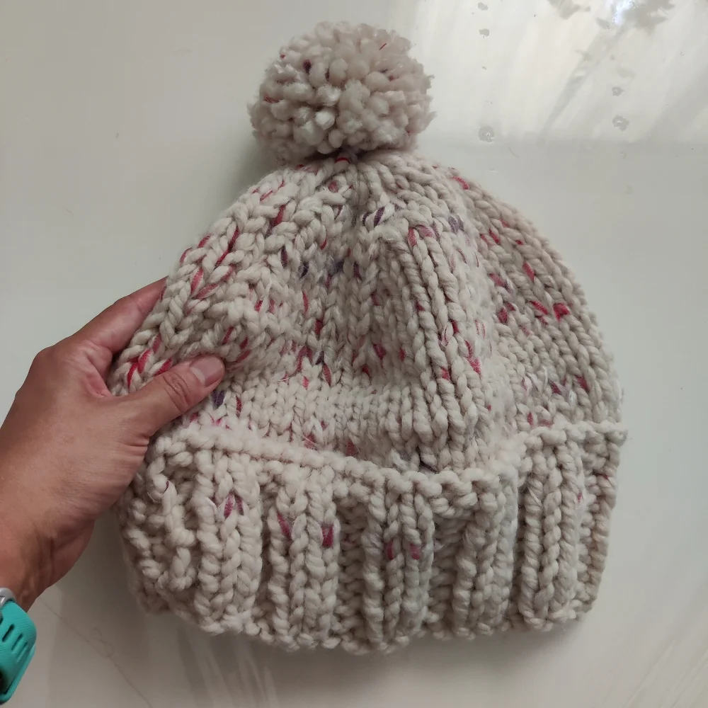 Hand Knit women's Ski Chunky Beanie Toque